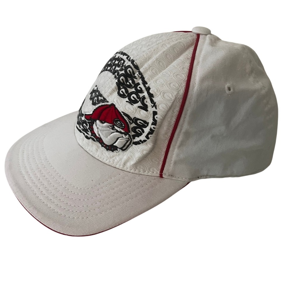 Top of the World Mens White Red‎ Georgia Bulldogs Baseball Cap One Fit S/M